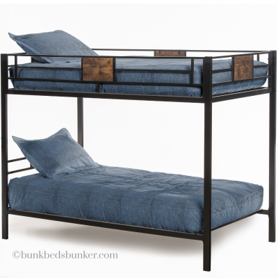 Denim STONEWASH Bunk Bed Huggers with Shams